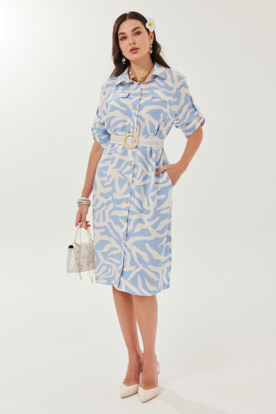 Платье Твой имидж 2140 голубой - фото 1