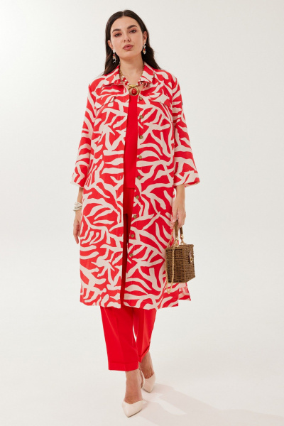 Блуза, брюки, топ Твой имидж 2145 красный - фото 3