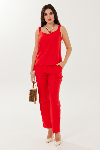 Блуза, брюки, топ Твой имидж 2145 красный - фото 2