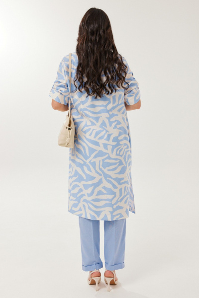 Блуза, брюки, топ Твой имидж 2146 голубой - фото 5