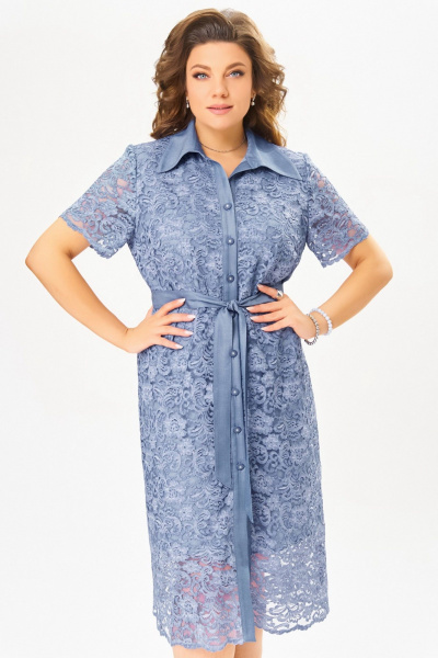 Платье Fita 5031 сине-голубой - фото 4