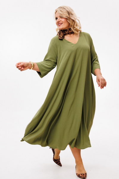 Платье Anastasia 1005.2 олива - фото 7