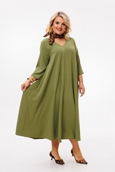 Платье Anastasia 1005.2 олива - фото 5