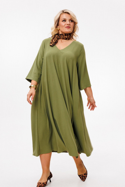 Платье Anastasia 1005.2 олива - фото 4