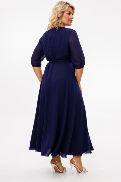 Платье Anastasia 1113 темно-синий - фото 11