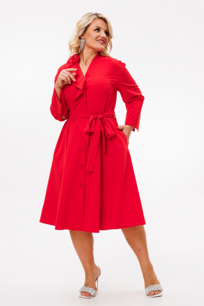 Платье Anastasia 1208 красный - фото 9