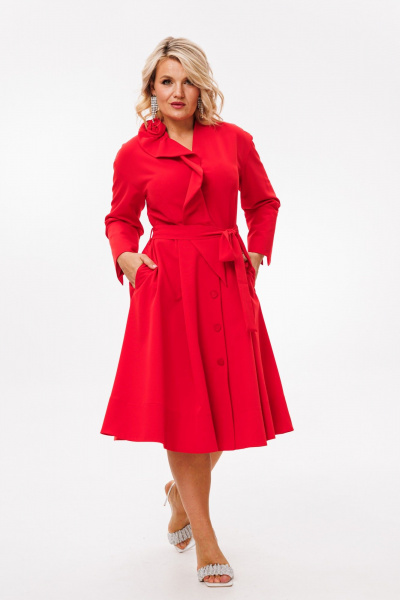 Платье Anastasia 1208 красный - фото 8