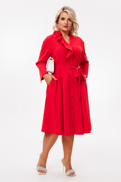 Платье Anastasia 1208 красный - фото 6