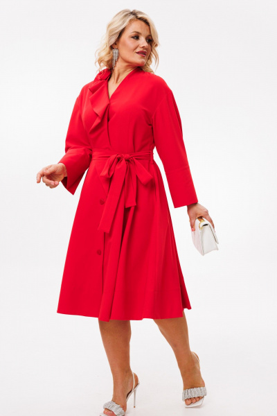 Платье Anastasia 1208 красный - фото 5