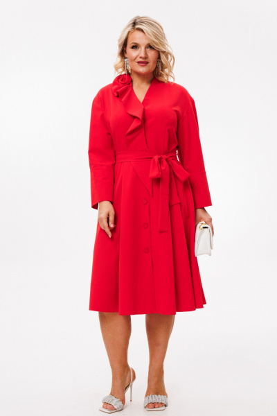 Платье Anastasia 1208 красный - фото 4