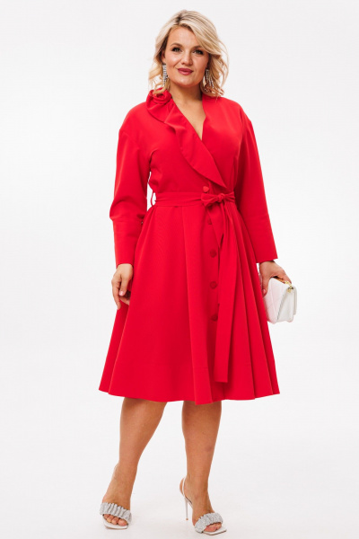 Платье Anastasia 1208 красный - фото 3