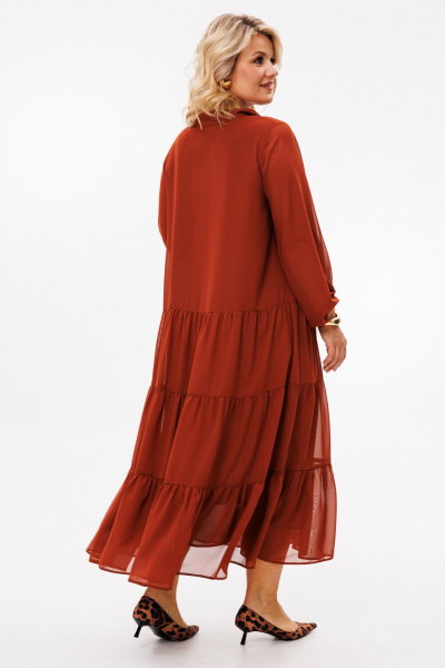 Платье Anastasia 1227 терракот - фото 10