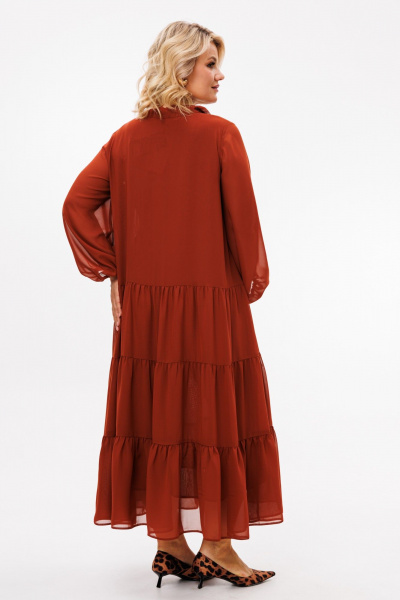 Платье Anastasia 1227 терракот - фото 9