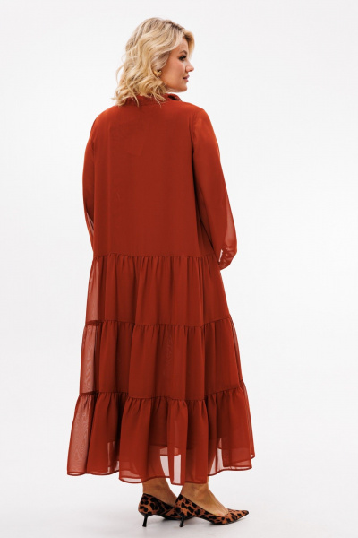 Платье Anastasia 1227 терракот - фото 8