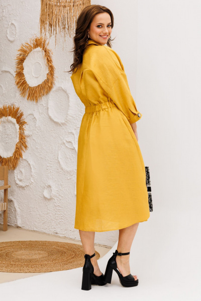 Платье Anastasia 1229 горчица - фото 14