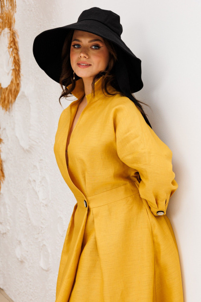 Платье Anastasia 1229 горчица - фото 11