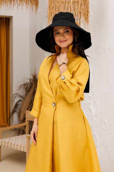 Платье Anastasia 1229 горчица - фото 10