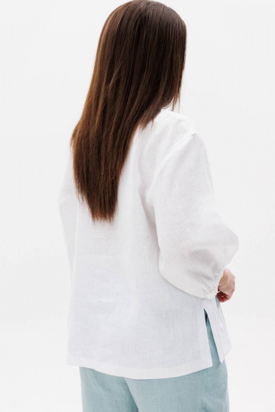 Блуза Ma Сherie 1158 белый+мятный - фото 2