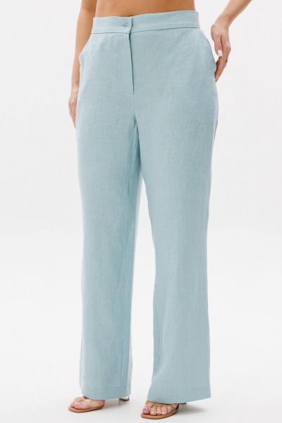 Блуза, брюки Ma Сherie 3131 белый+
мятный - фото 6