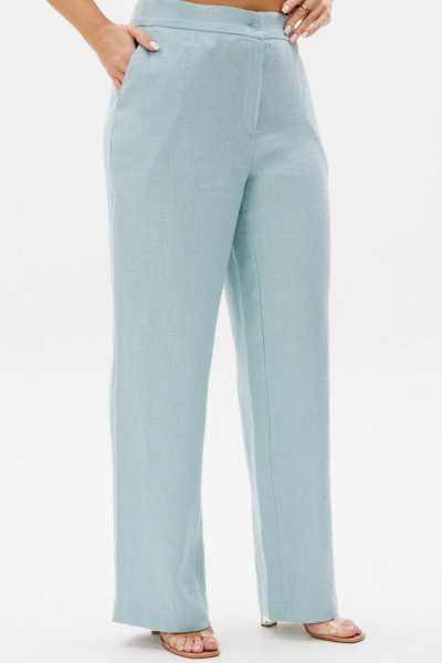 Блуза, брюки Ma Сherie 3131 белый+
мятный - фото 5