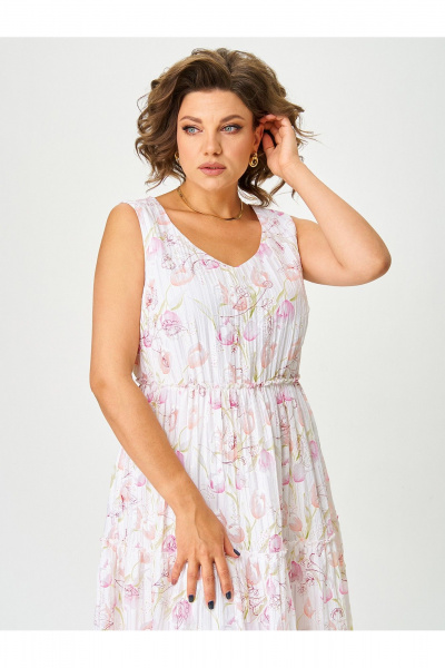 Платье Zlata 4455 белый - фото 4