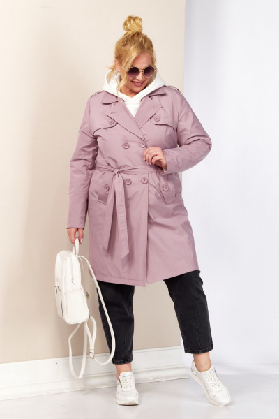 Плащ Shetti 2187 пудра - фото 2