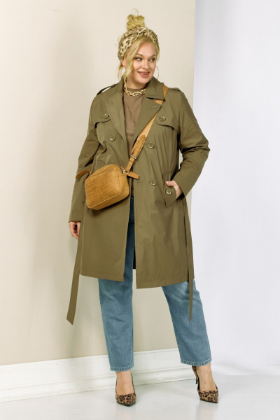 Плащ Shetti 2187 кэмел - фото 10