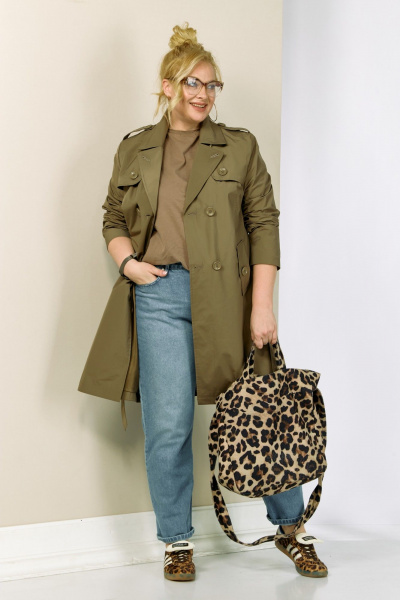 Плащ Shetti 2187 кэмел - фото 9