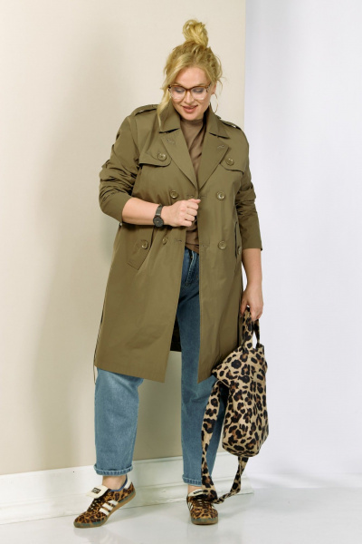 Плащ Shetti 2187 кэмел - фото 8