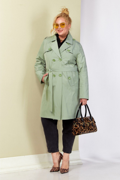 Плащ Shetti 2187 фисташка - фото 7