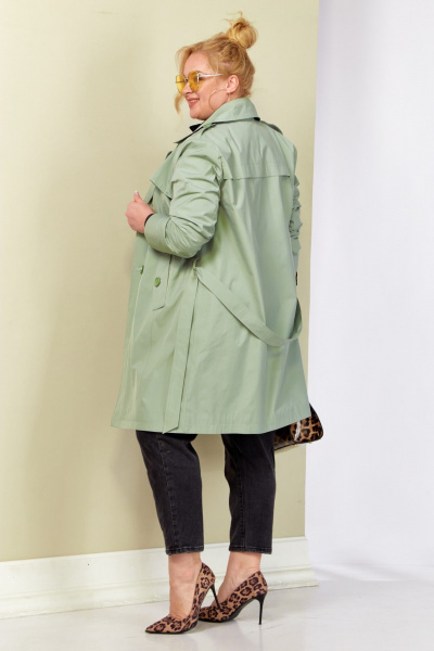 Плащ Shetti 2187 фисташка - фото 2