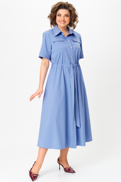 Платье Aira Style 24423 голубой - фото 5