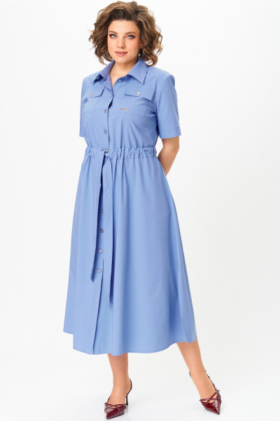 Платье Aira Style 24423 голубой - фото 3