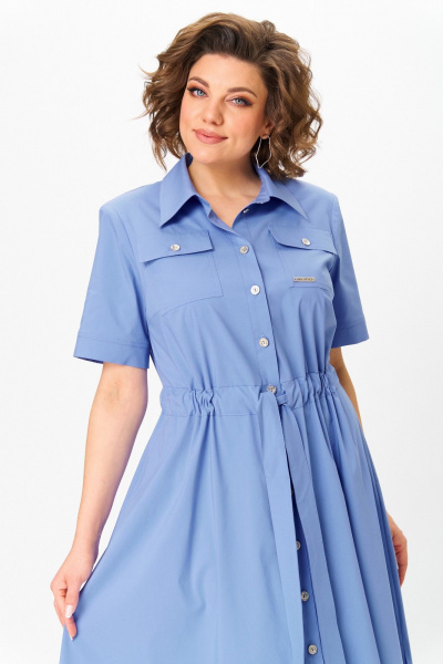 Платье Aira Style 24423 голубой - фото 9