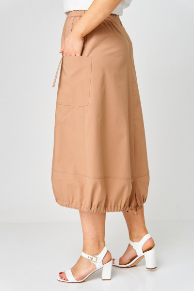 Блуза, юбка Aira Style 24122 молочно-бежевый - фото 4