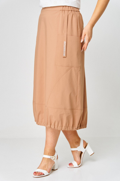 Блуза, юбка Aira Style 24122 молочно-бежевый - фото 3