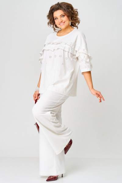 Блуза, брюки Aira Style 24225 молочный - фото 9