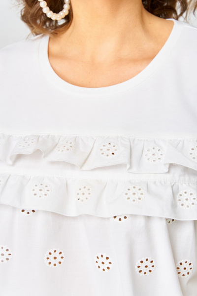 Блуза, брюки Aira Style 24225 молочный - фото 11