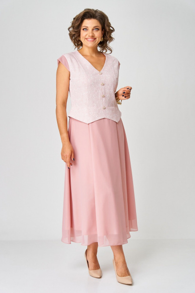 Жакет, платье Bonna Image 970/3 розовый - фото 12