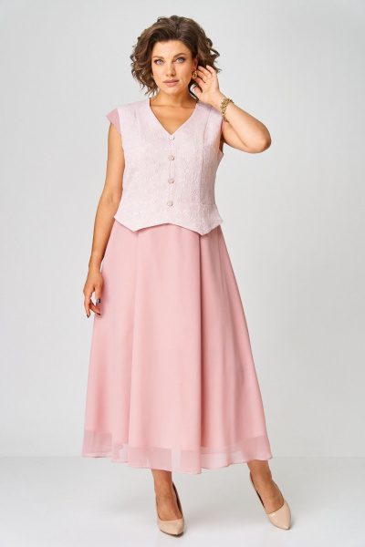 Жакет, платье Bonna Image 970/3 розовый - фото 10