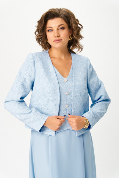 Жакет, платье Bonna Image 970/4 голубой - фото 12