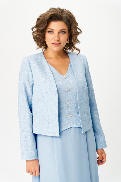 Жакет, платье Bonna Image 970/4 голубой - фото 11