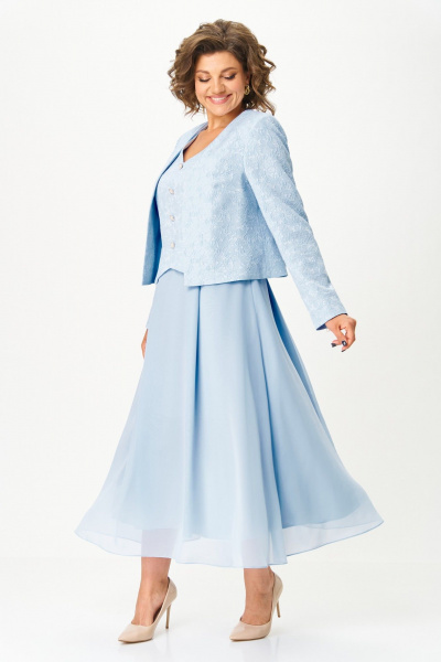 Жакет, платье Bonna Image 970/4 голубой - фото 10