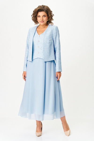 Жакет, платье Bonna Image 970/4 голубой - фото 1