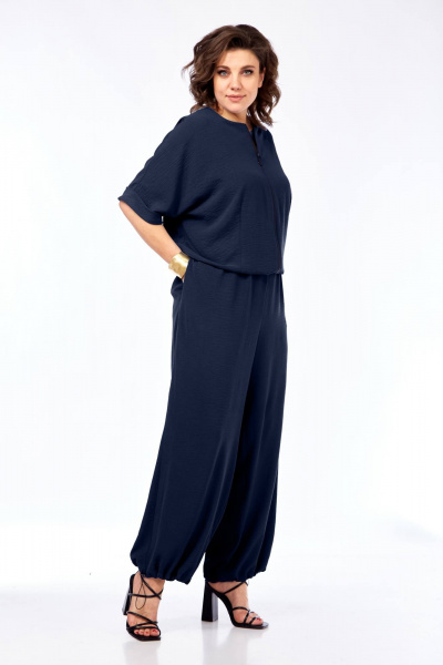 Комбинезон Ольга Стиль С-923 темно-синий - фото 2
