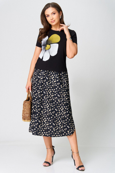 Топ, юбка Мишель стиль 1270 черный - фото 1