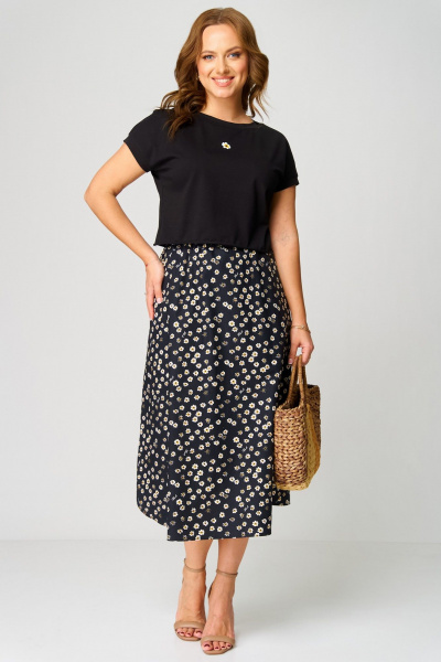 Топ, юбка Мишель стиль 1272 черный - фото 4