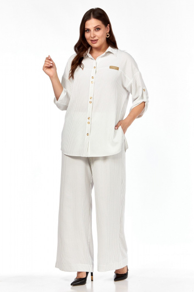 Брюки, рубашка Диомант 2063 белый - фото 5