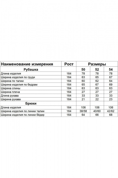 Брюки, рубашка Диомант 2063 белый - фото 6