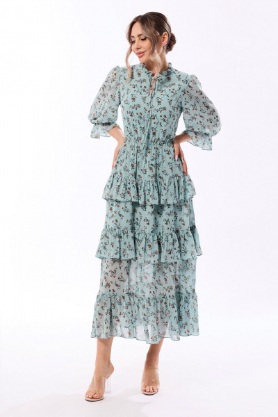 Платье Golden Valley 4919-1 бирюзовый - фото 2